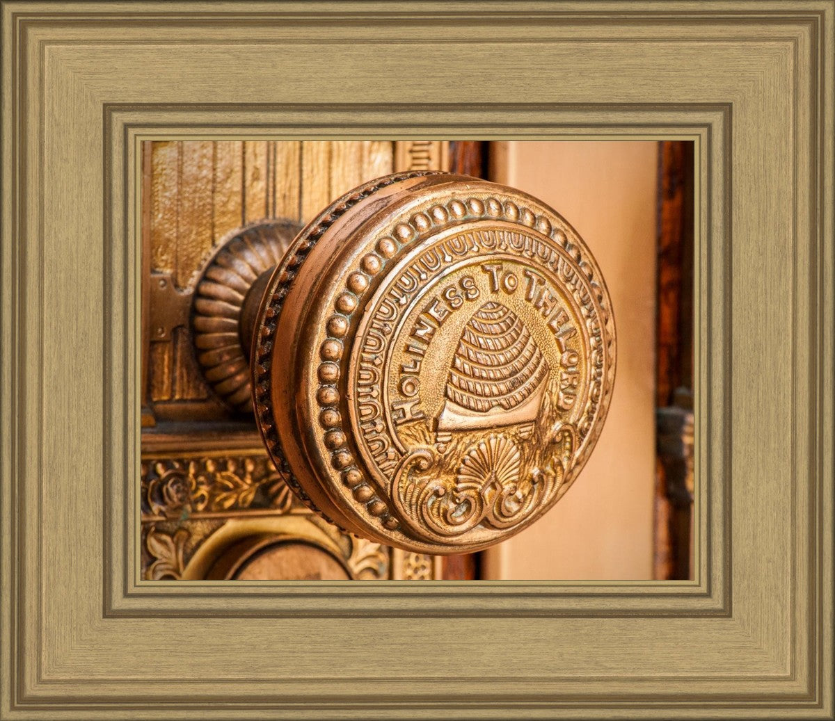 Salt Lake City Temple Holiness In Gold