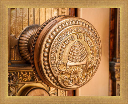 Salt Lake City Temple Holiness In Gold