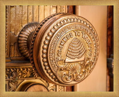 Salt Lake City Temple Holiness In Gold