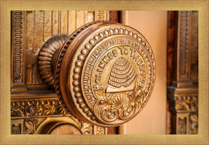 Salt Lake City Temple Holiness In Gold