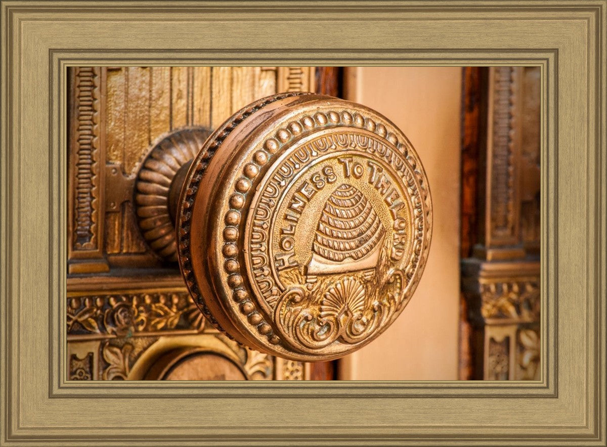 Salt Lake City Temple Holiness In Gold