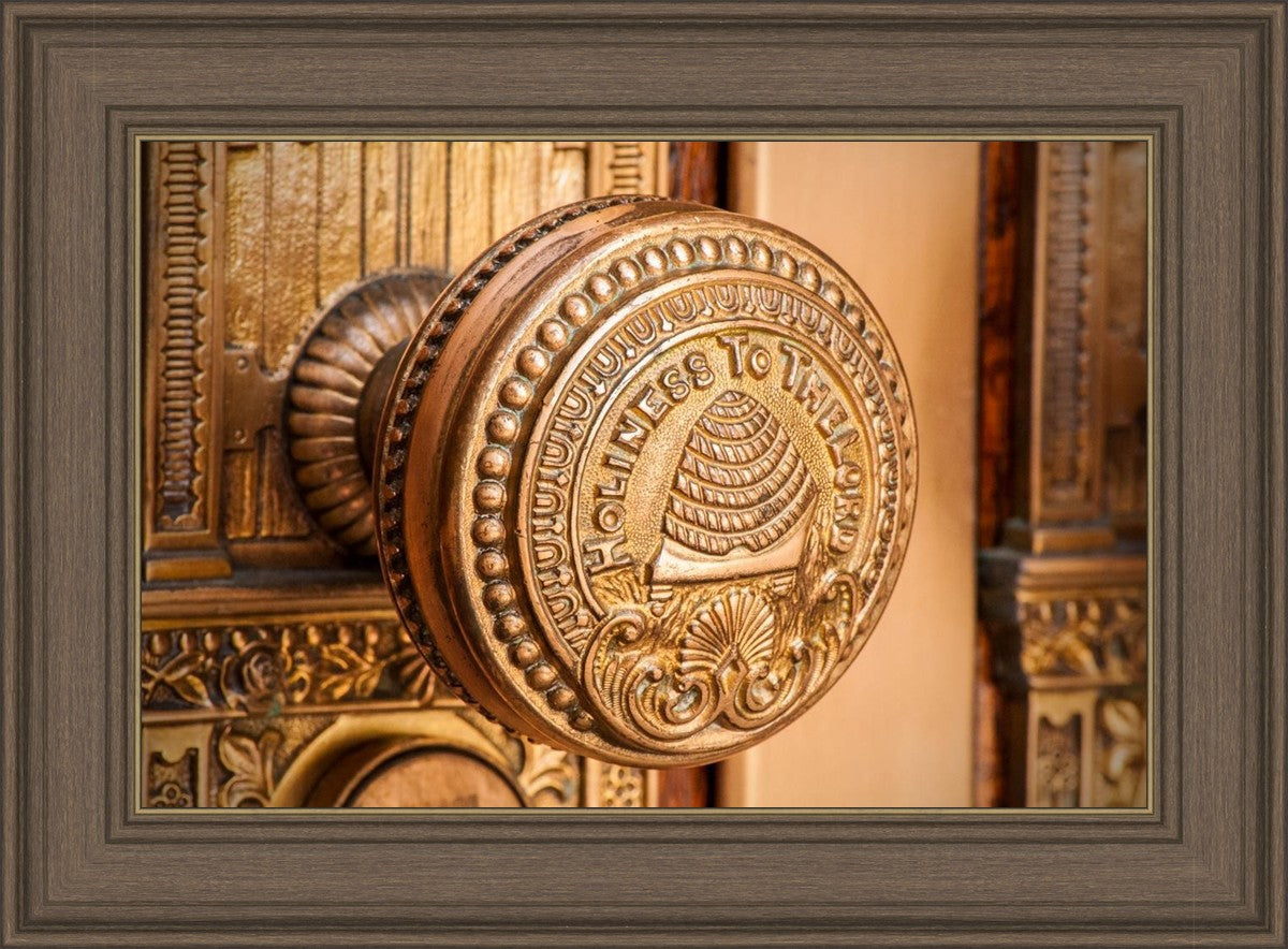 Salt Lake City Temple Holiness In Gold