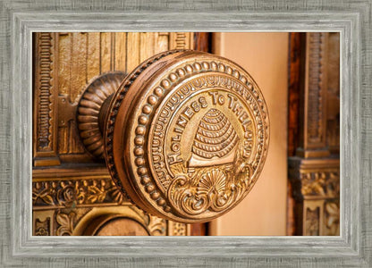 Salt Lake City Temple Holiness In Gold