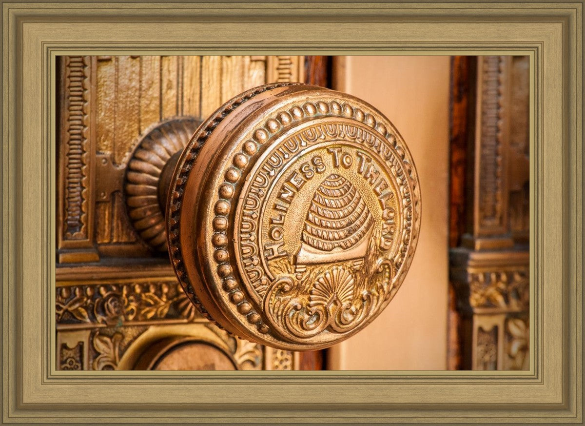 Salt Lake City Temple Holiness In Gold