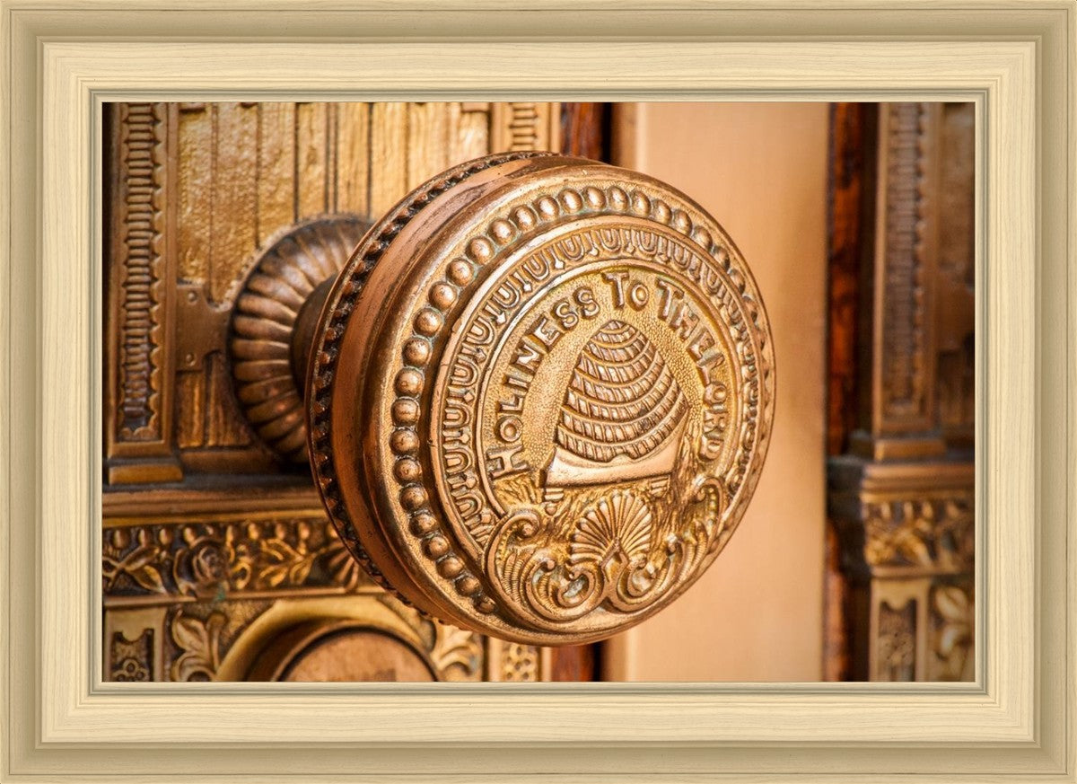 Salt Lake City Temple Holiness In Gold
