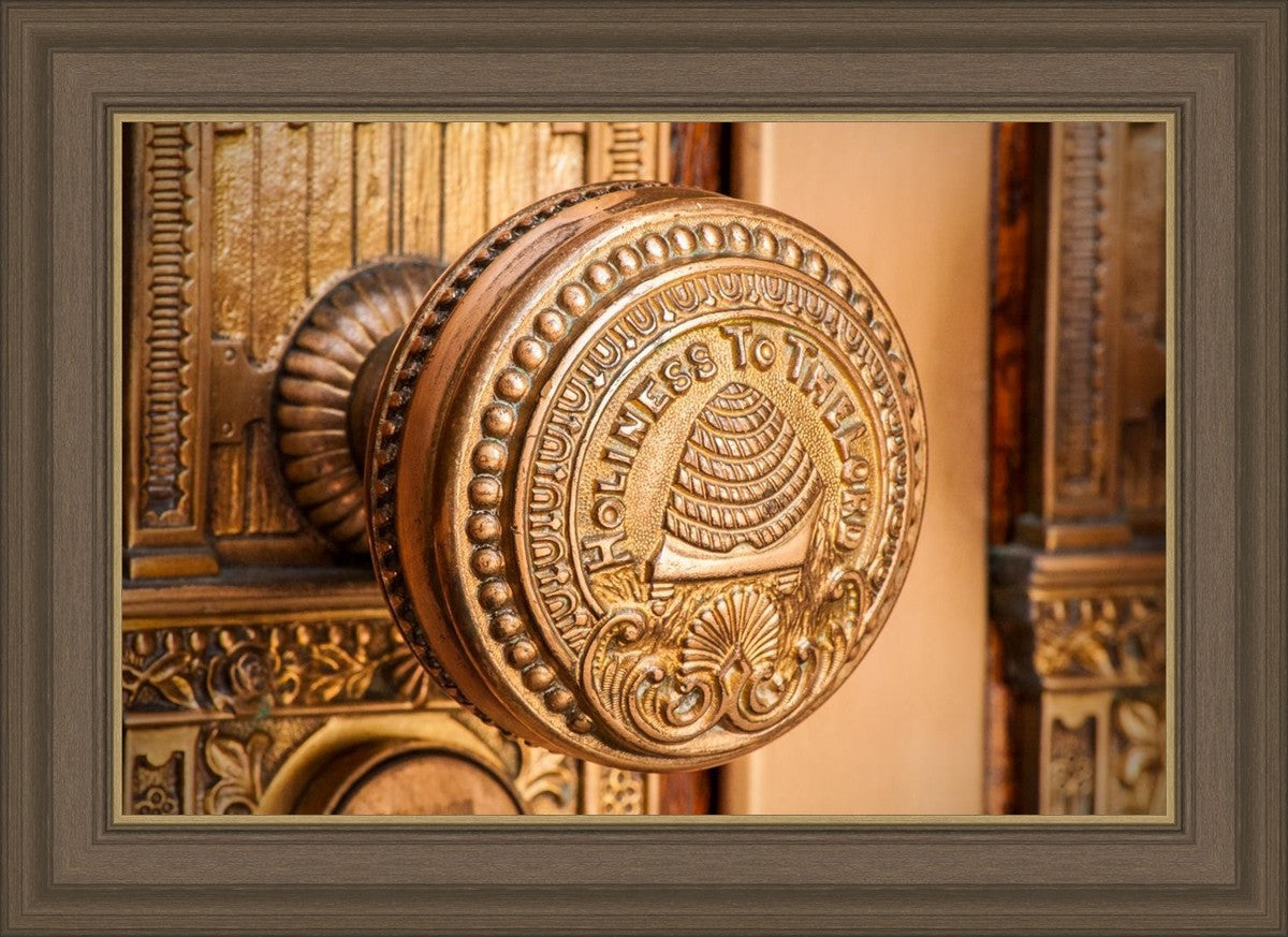 Salt Lake City Temple Holiness In Gold