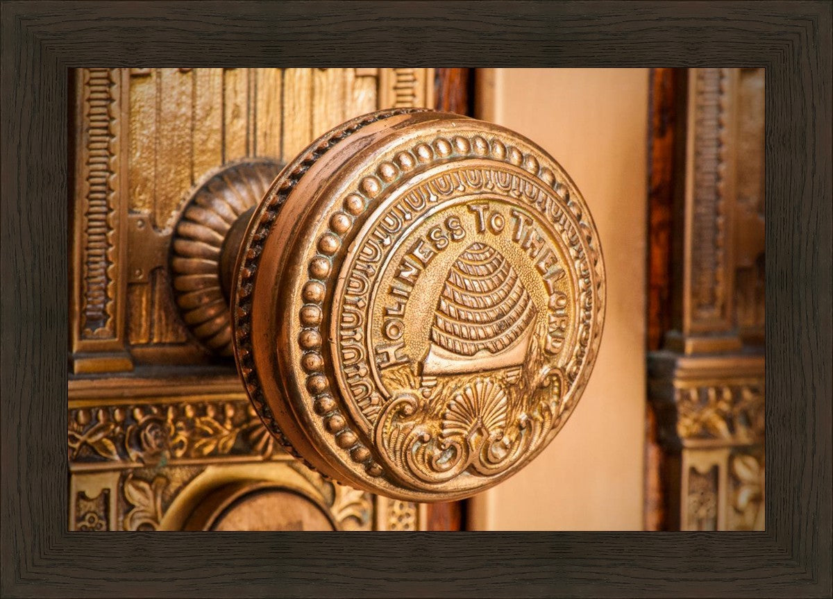 Salt Lake City Temple Holiness In Gold