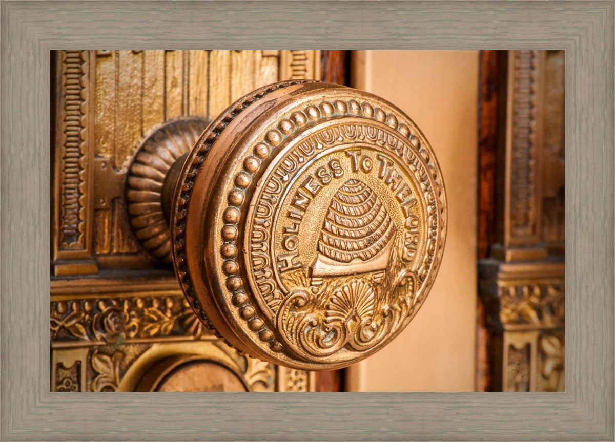 Salt Lake City Temple Holiness In Gold