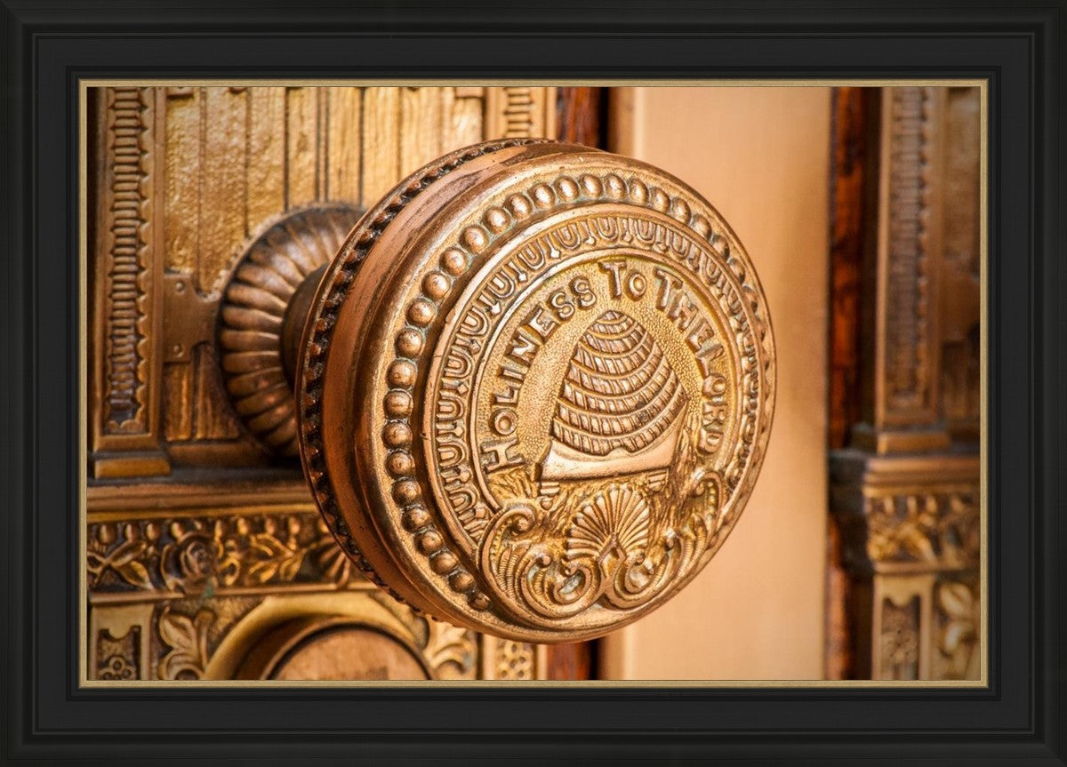 Salt Lake City Temple Holiness In Gold