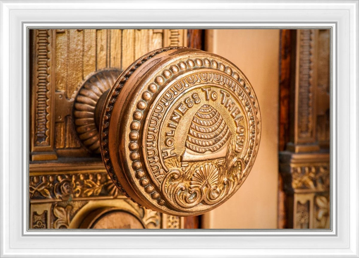 Salt Lake City Temple Holiness In Gold