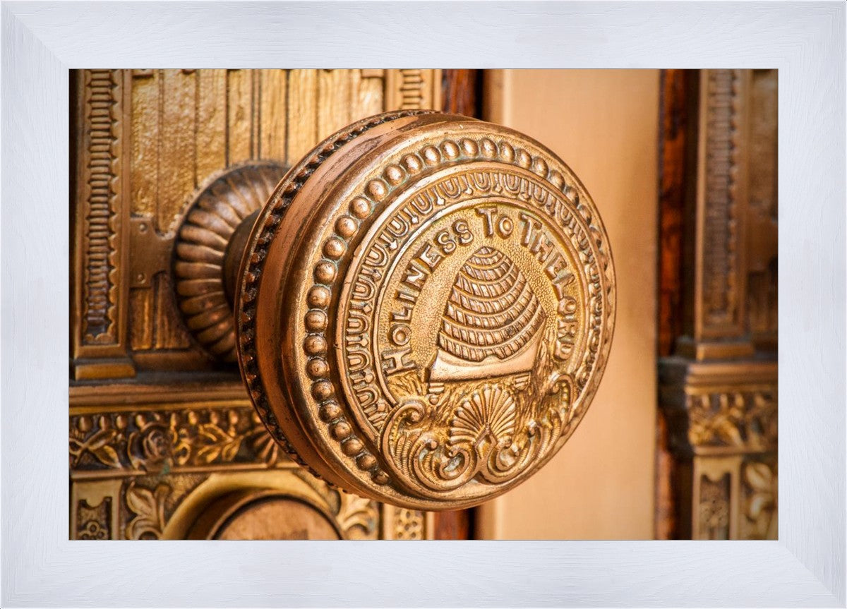 Salt Lake City Temple Holiness In Gold