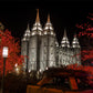 Salt Lake City Temple Lights Aglow