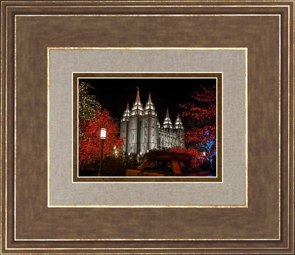Salt Lake City Temple Lights Aglow