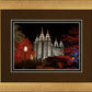 Salt Lake City Temple Lights Aglow