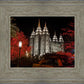 Salt Lake City Temple Lights Aglow