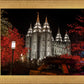 Salt Lake City Temple Lights Aglow