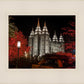 Salt Lake City Temple Lights Aglow