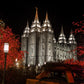 Salt Lake City Temple Lights Aglow