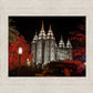 Salt Lake City Temple Lights Aglow
