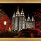 Salt Lake City Temple Lights Aglow