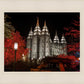 Salt Lake City Temple Lights Aglow