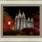 Salt Lake City Temple Lights Aglow