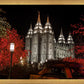 Salt Lake City Temple Lights Aglow