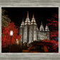 Salt Lake City Temple Lights Aglow