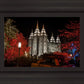 Salt Lake City Temple Lights Aglow