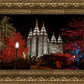 Salt Lake City Temple Lights Aglow