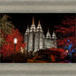 Salt Lake City Temple Lights Aglow