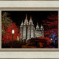 Salt Lake City Temple Lights Aglow