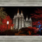 Salt Lake City Temple Lights Aglow