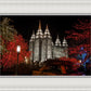 Salt Lake City Temple Lights Aglow