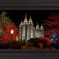 Salt Lake City Temple Lights Aglow