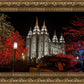 Salt Lake City Temple Lights Aglow
