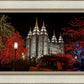 Salt Lake City Temple Lights Aglow