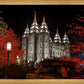Salt Lake City Temple Lights Aglow