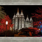 Salt Lake City Temple Lights Aglow
