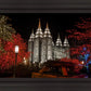 Salt Lake City Temple Lights Aglow