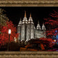 Salt Lake City Temple Lights Aglow