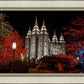 Salt Lake City Temple Lights Aglow