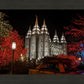 Salt Lake City Temple Lights Aglow