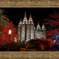 Salt Lake City Temple Lights Aglow