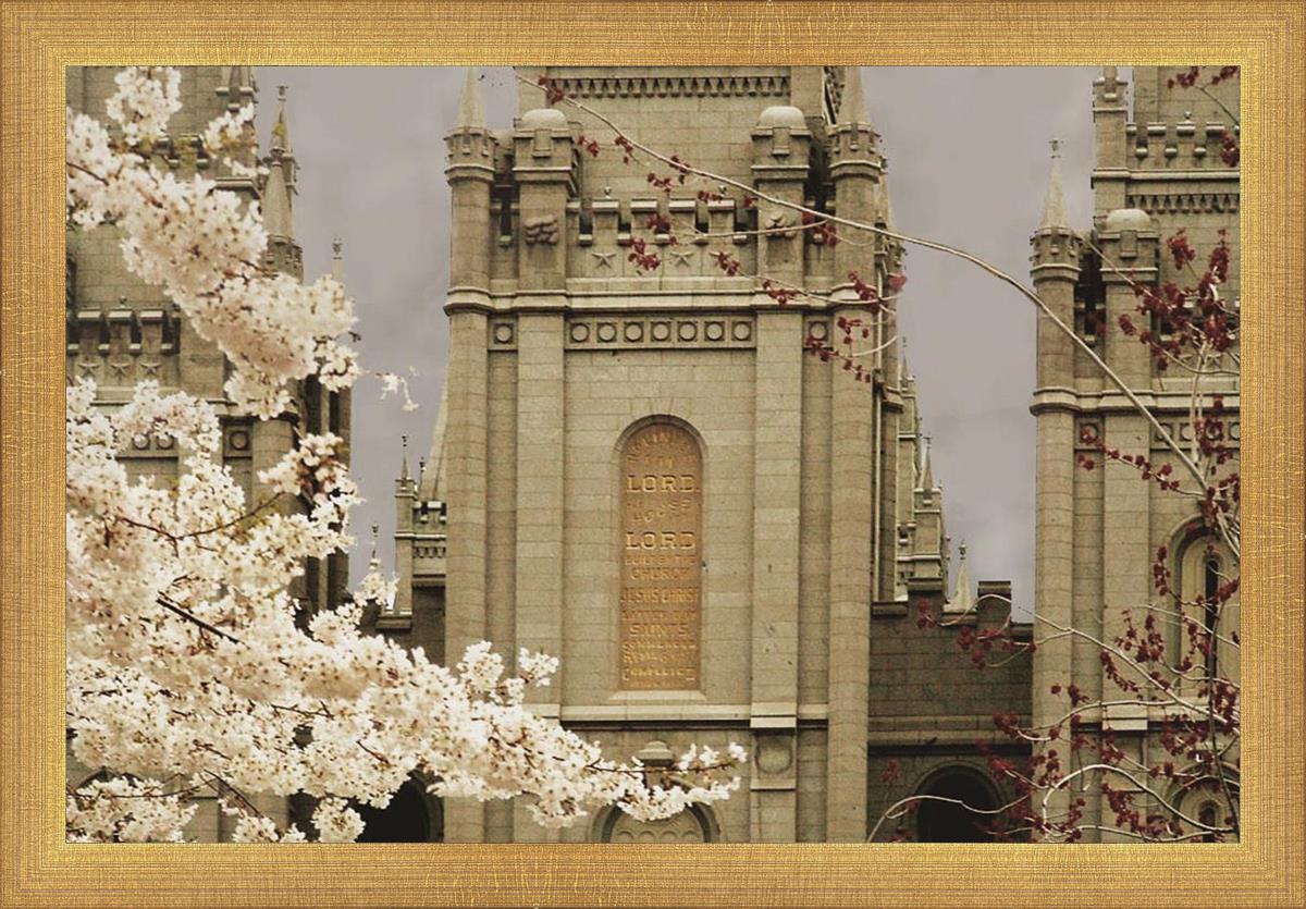 Salt Lake City Temple The Promise Sepia