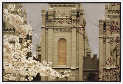 Salt Lake City Temple The Promise Sepia Gallery Wrap