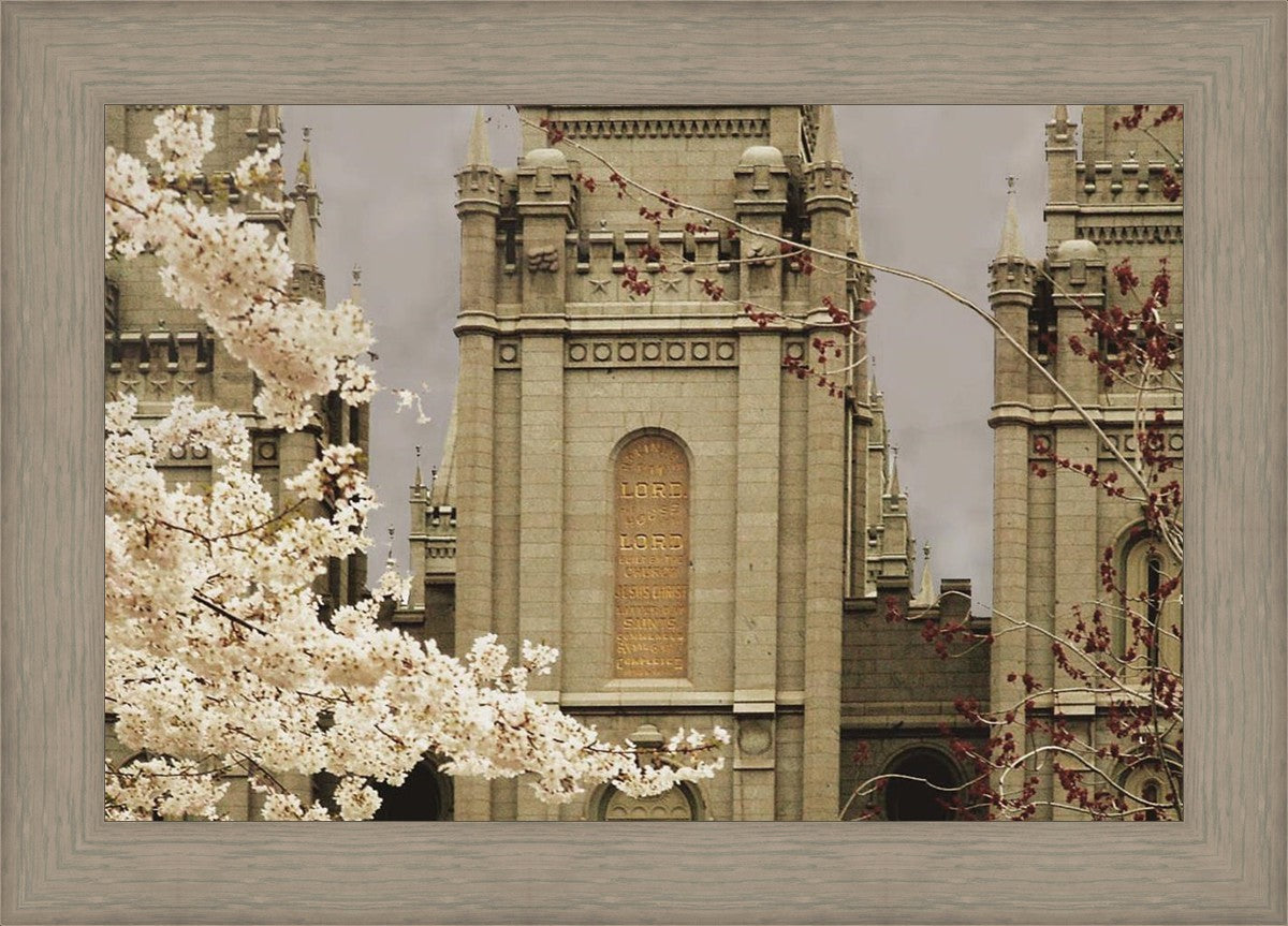 Salt Lake City Temple The Promise Sepia