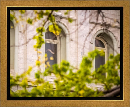 Salt Lake City Temple Windows Of Eternity Gallery Wrap