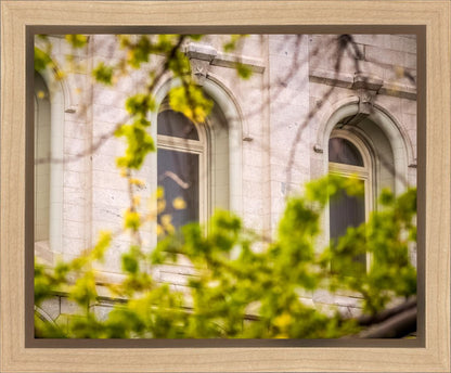 Salt Lake City Temple Windows Of Eternity Gallery Wrap