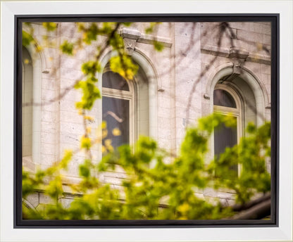 Salt Lake City Temple Windows Of Eternity Gallery Wrap